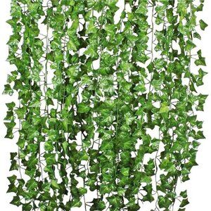 84 Feet 12 Strands Artificial Ivy Leaf Plants Vine Hanging Garland Fake Foliage